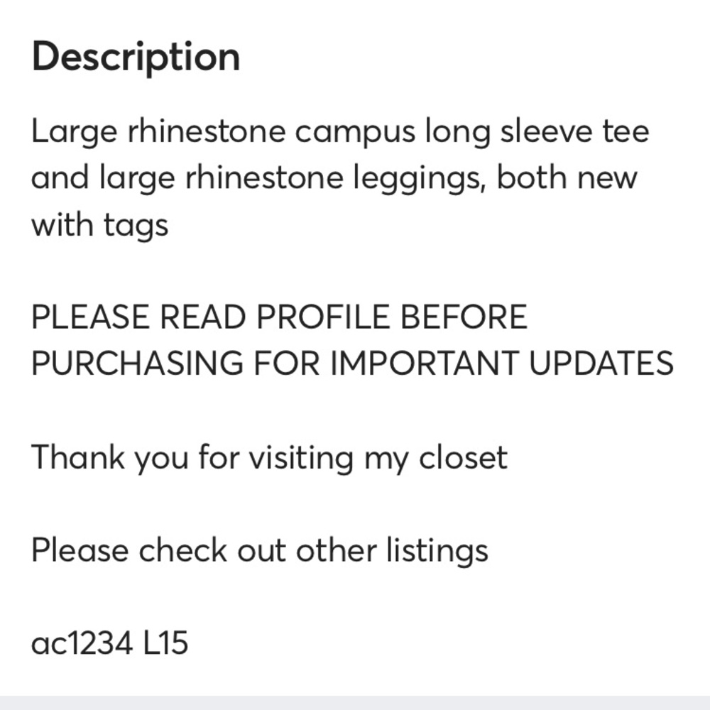 NWT VS PINK LARGE RHINESTONE SET - Picture 8 of 8